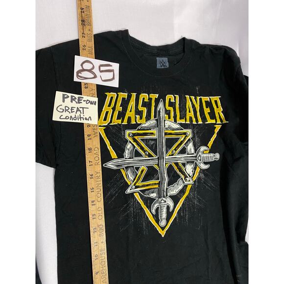 Seth Rollins Beast Slayer WWE Authentic Wear Black T-Shirt Mens Medium - Picture 8 of 8